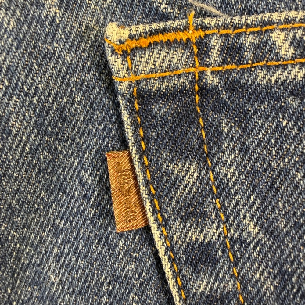 VTG Levis 550 Relaxed Fit Jeans Mens 54x30 Blue Denim Orange Tab Vintage 5-Pockt - Picture 6 of 16